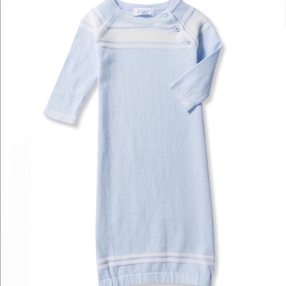 NWT Angel Dear Baby Blue Gown- 0-3m